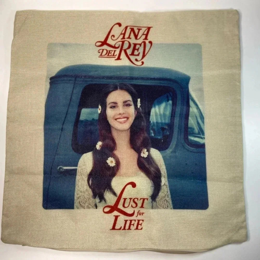 Lana Del Rey - Lust for Life - 18”x 18” -  Throw Pillow Cover / Slip - 🛻🎶 - Picture 2 of 9